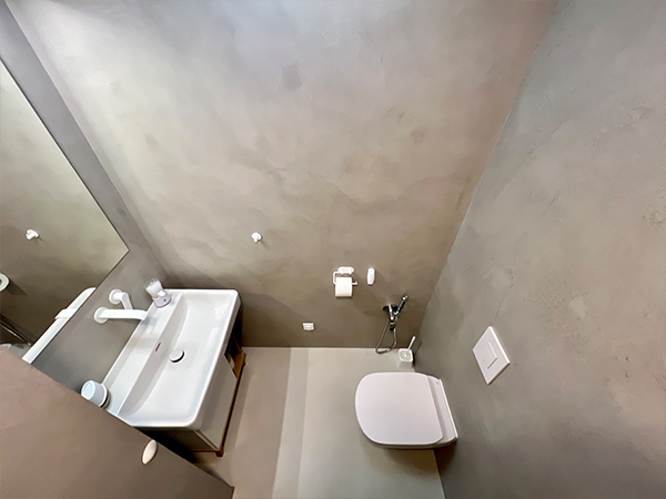Realizace stěrky Topciment - kopelna a podlahy - Villidecor.cz
